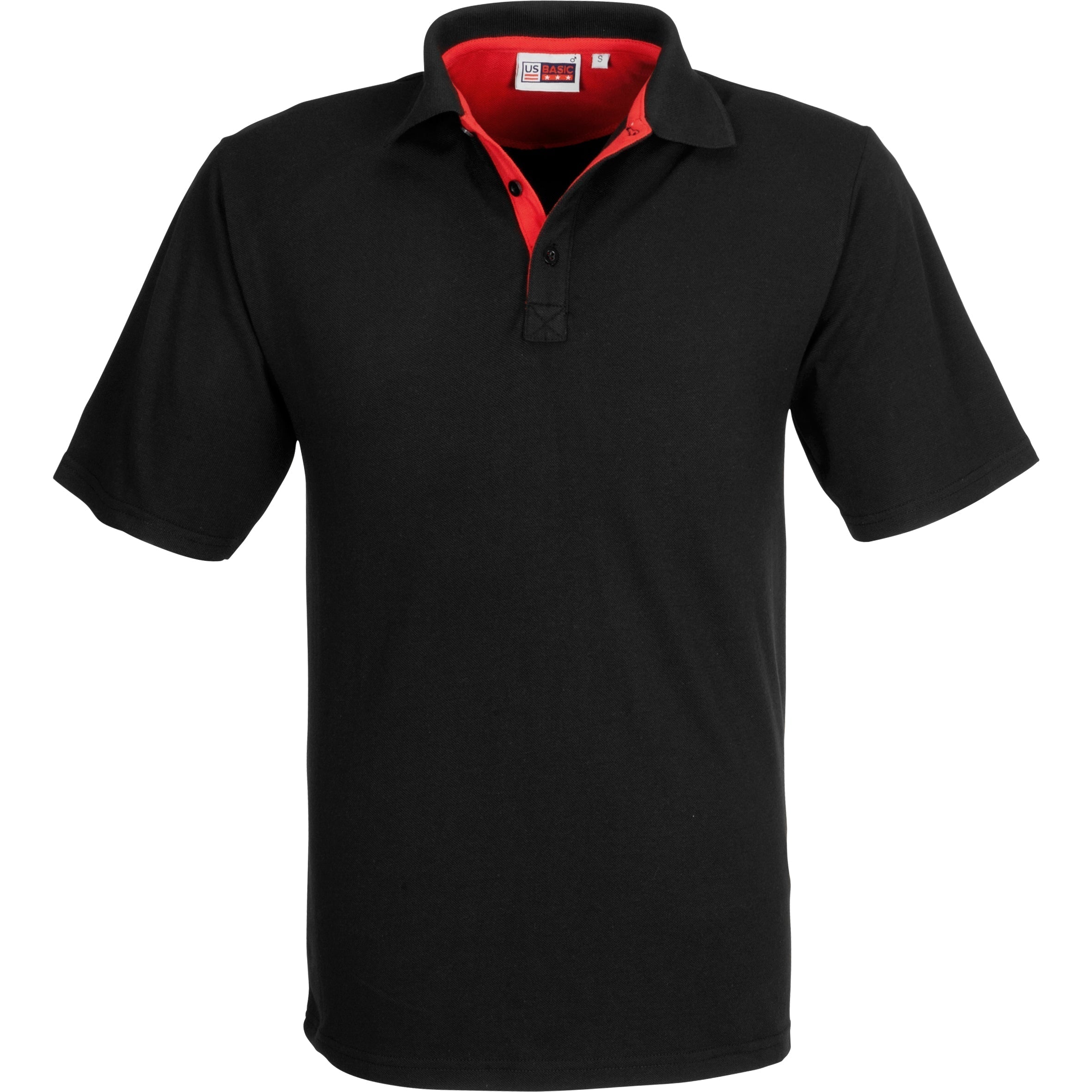 Mens Solo Golf Shirt-L-Red-R