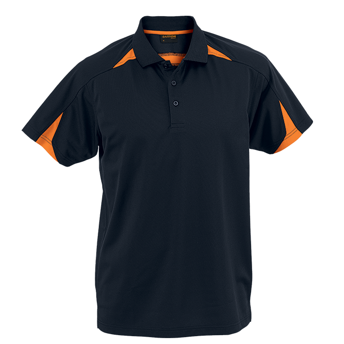 Mens Solo Golfer Black/Orange / SML / Regular - Golf Shirts