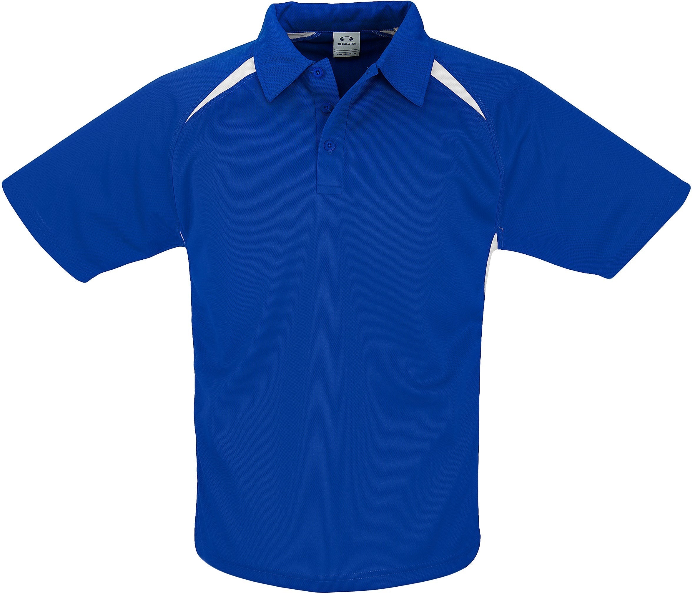 Mens Splice Golf Shirt-L-Royal Blue-RB