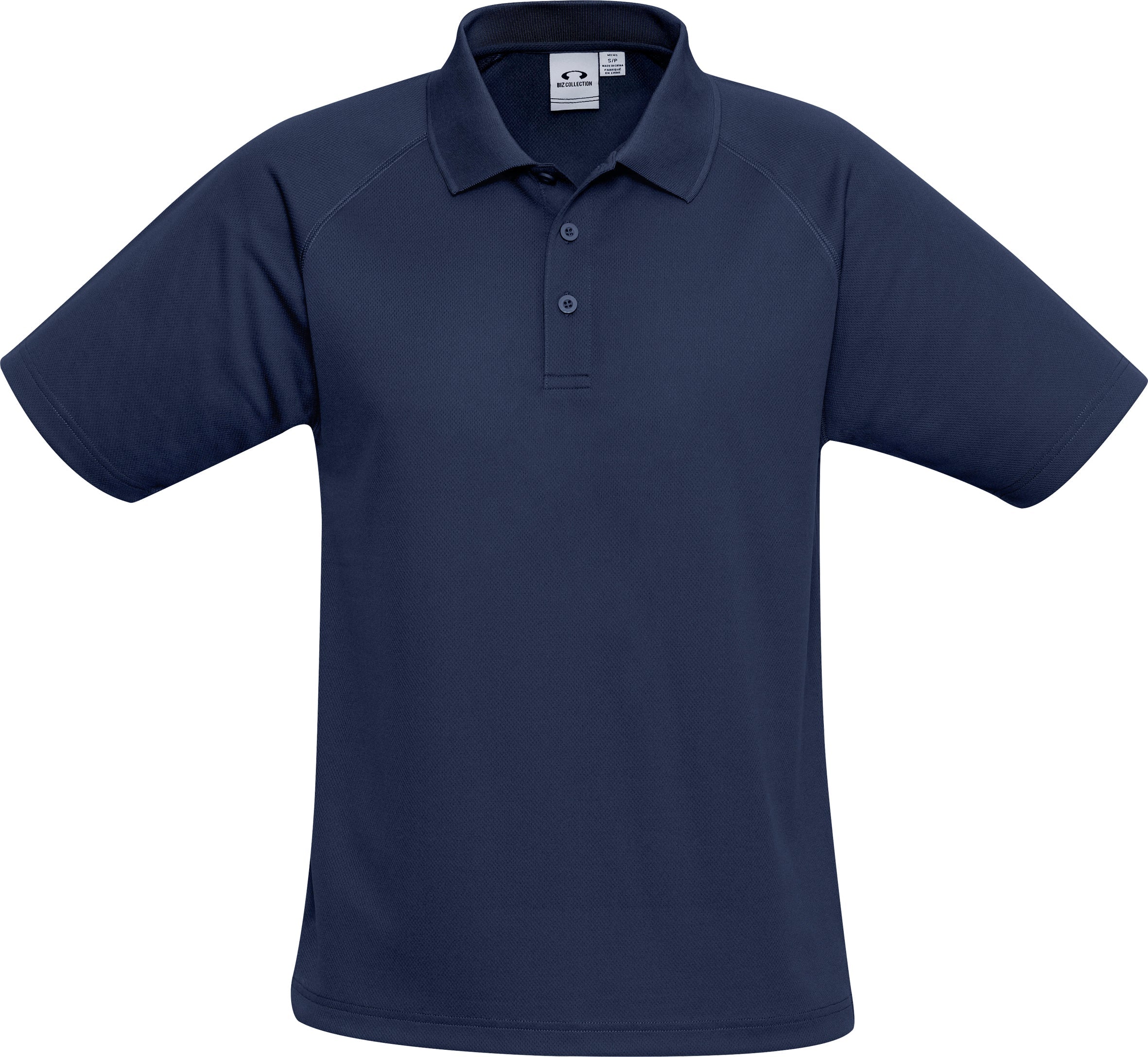 Mens Sprint Golf Shirt - White Only-L-Navy-N