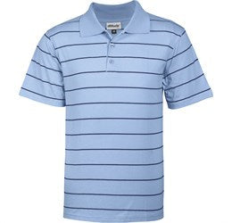 Mens Stinger Golf Shirt - White Only-2XL-Sky Blue-SB