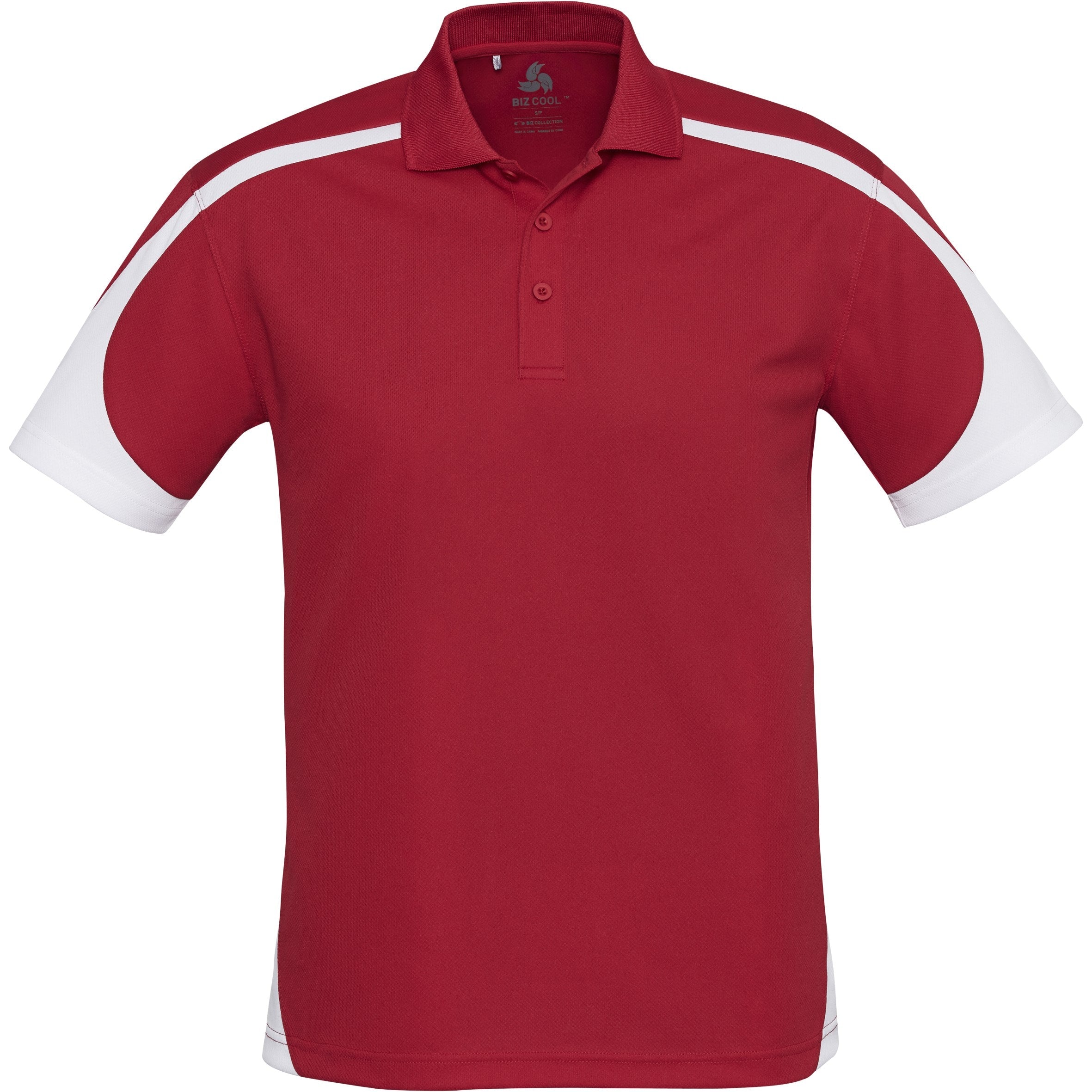 Mens Talon Golf Shirt-2XL-Red-R