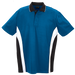 Mens Three Tone Golfer Blue/White/Black / SML / Last Buy - Golf Shirts