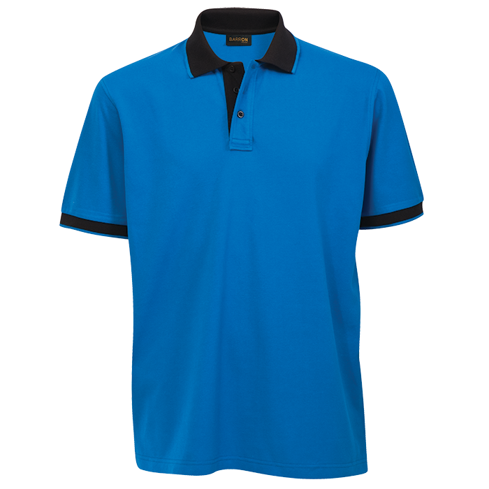 Mens Titan Golf Shirt Blue/Black / SML / Regular - Shirts