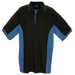 Mens Two-Tone Golfer Black/Blue / 3XL / Regular - Golf Shirts