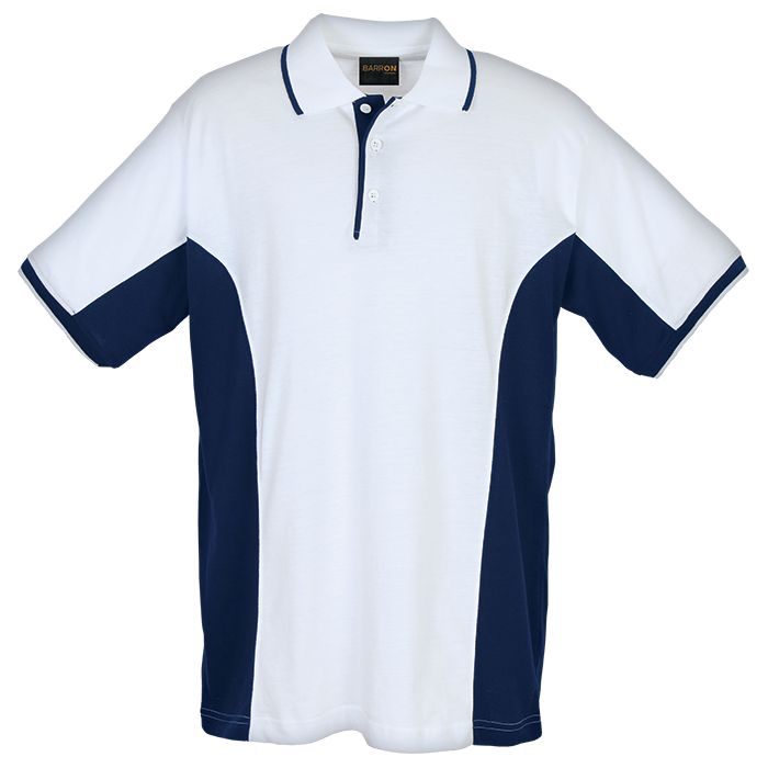 Mens Two-Tone Golfer  White/Navy / 3XL / Regular - 