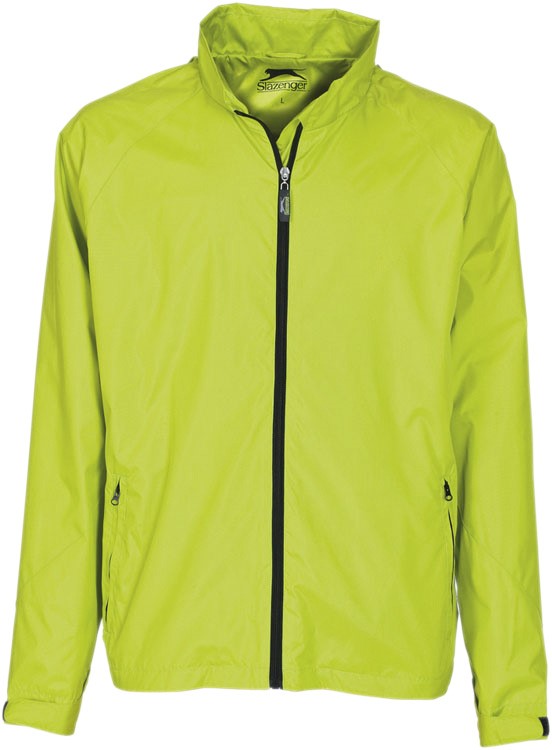 Mens Trainer Jacket - Red 2XL / Lime / L
