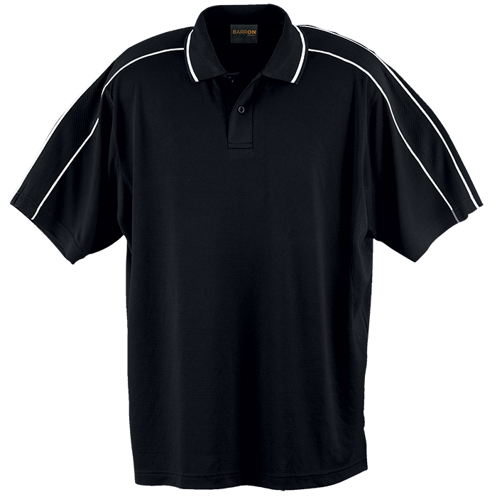 Mens X-treme Golfer Black/White / SML / Regular - Golf Shirts