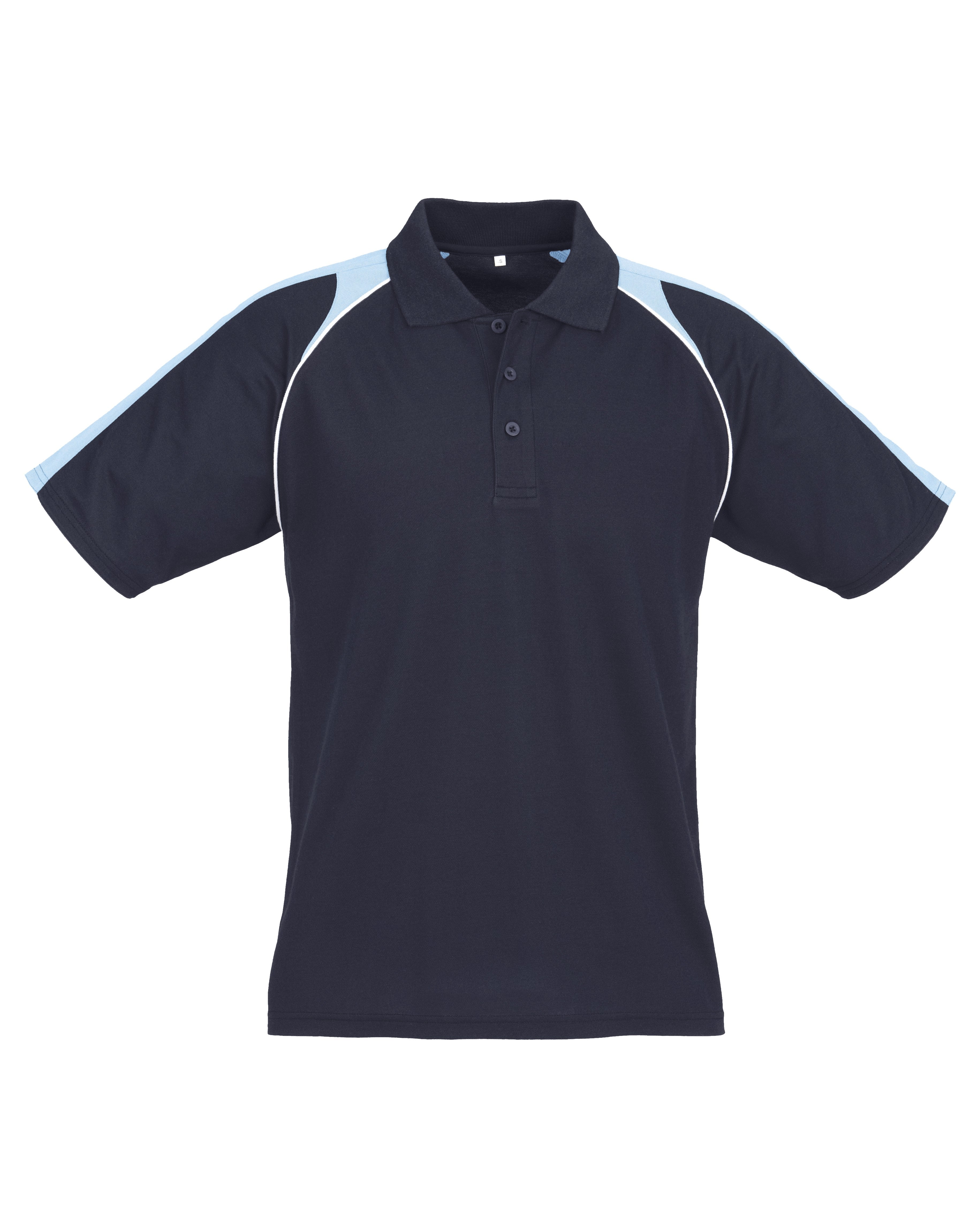 Mens Triton Golf Shirt - Black Teal Only-Shirts & Tops-2XL-Navy-N