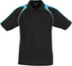 Mens Triton Golf Shirt - Black Teal Only-Shirts & Tops-2XL-Black With Turquoise-BLT