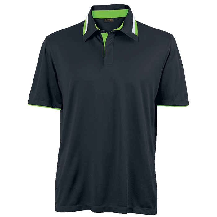 Mens Vitality Golfer Black/Lime/White / SML / Regular - Golf Shirts