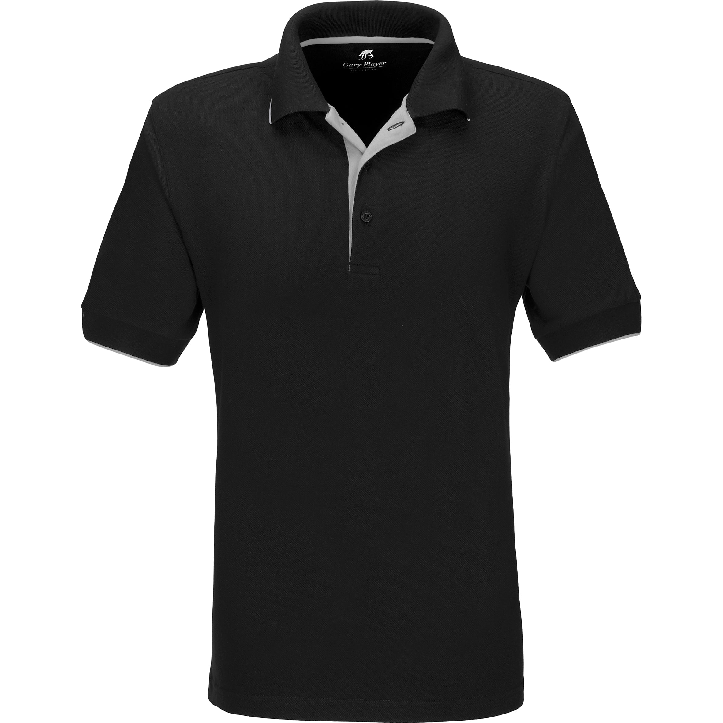 Mens Wentworth Golf Shirt - White Only-L-Black-BL
