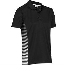 Mens Zeus Golf Shirt-L-Black-BL