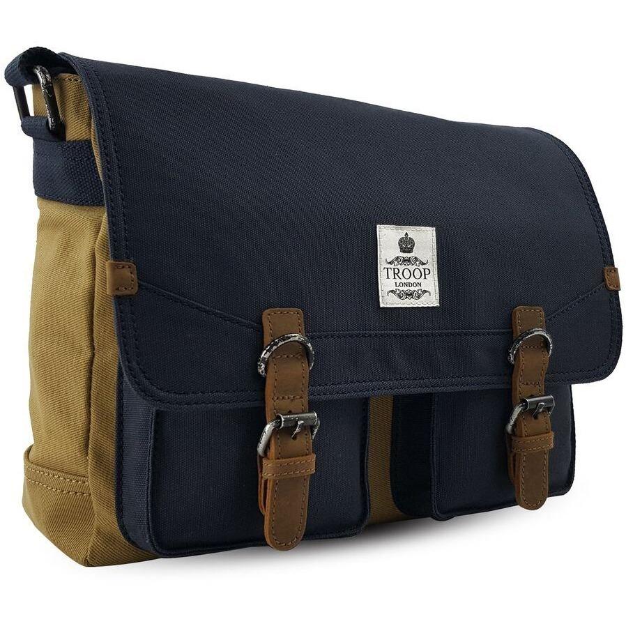 Messenger Bag | Navy/Mustard-Messenger Bags