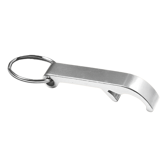 Metal Bottle Opener Keychain Silver / STD / Regular - Keychains