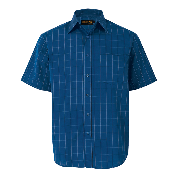 Metro Check Lounge Short Sleeve  Royal/Black/White / 