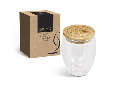 Okiyo Moco Double-Wall Glass Cup - 350ml-Natural-NT