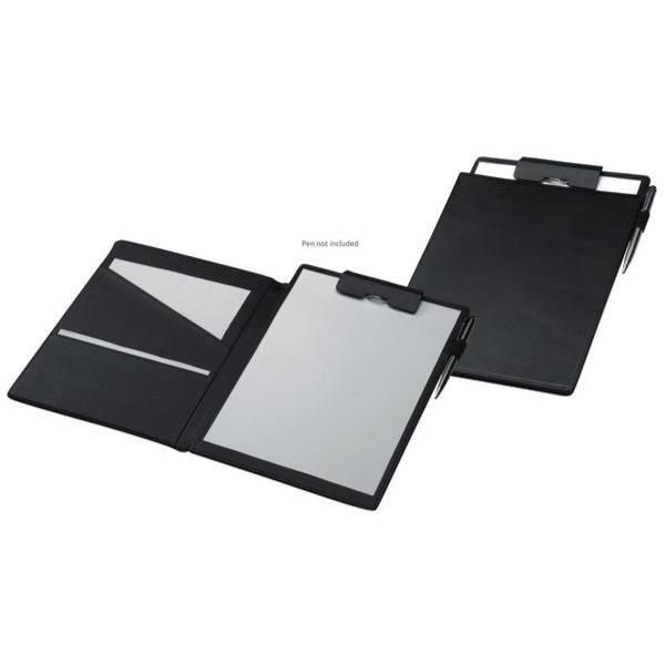 Monte Carlo Italian Leather A4 Document Holder | Black-