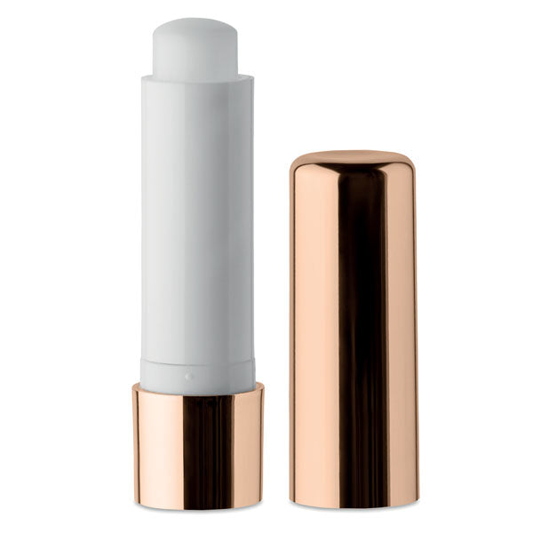 Natural Lip Balm in UV Gloss Container Rose Gold