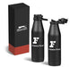 Slazenger Novac Vacuum Water Bottle - 500ml-Water Bottles-Black-BL