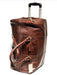 Nuvo Plymouth Carry on Travel Bag on Wheels Vacheta Brown-Duffel Bags