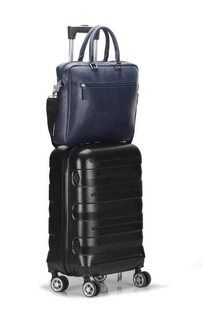 Office Laptop Briefcase | Navy Blue-Briefcases