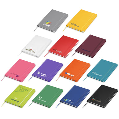 Omega A5 Hard Cover Notebook-Black-BL