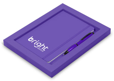 Omega Notebook Gift Set - Purple - Notebooks & Notepads
