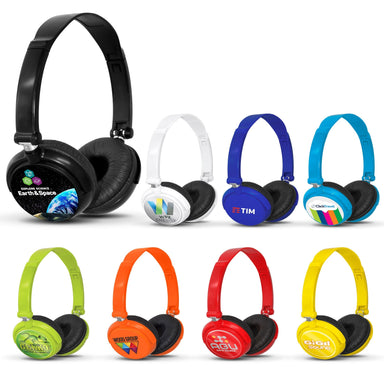 Omega Wired Headphones-Light Blue-LB
