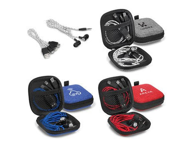 Orleans 3-In-1 Connector Cable & Earbuds-