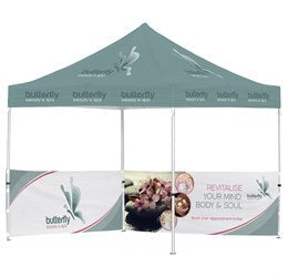 Ovation Sublimated Gazebo 3m X 3m - 2 Half-Wall Skins-Canopies & Gazebos