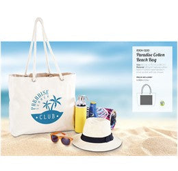 Paradise Cotton Beach Bag-Natural-NT