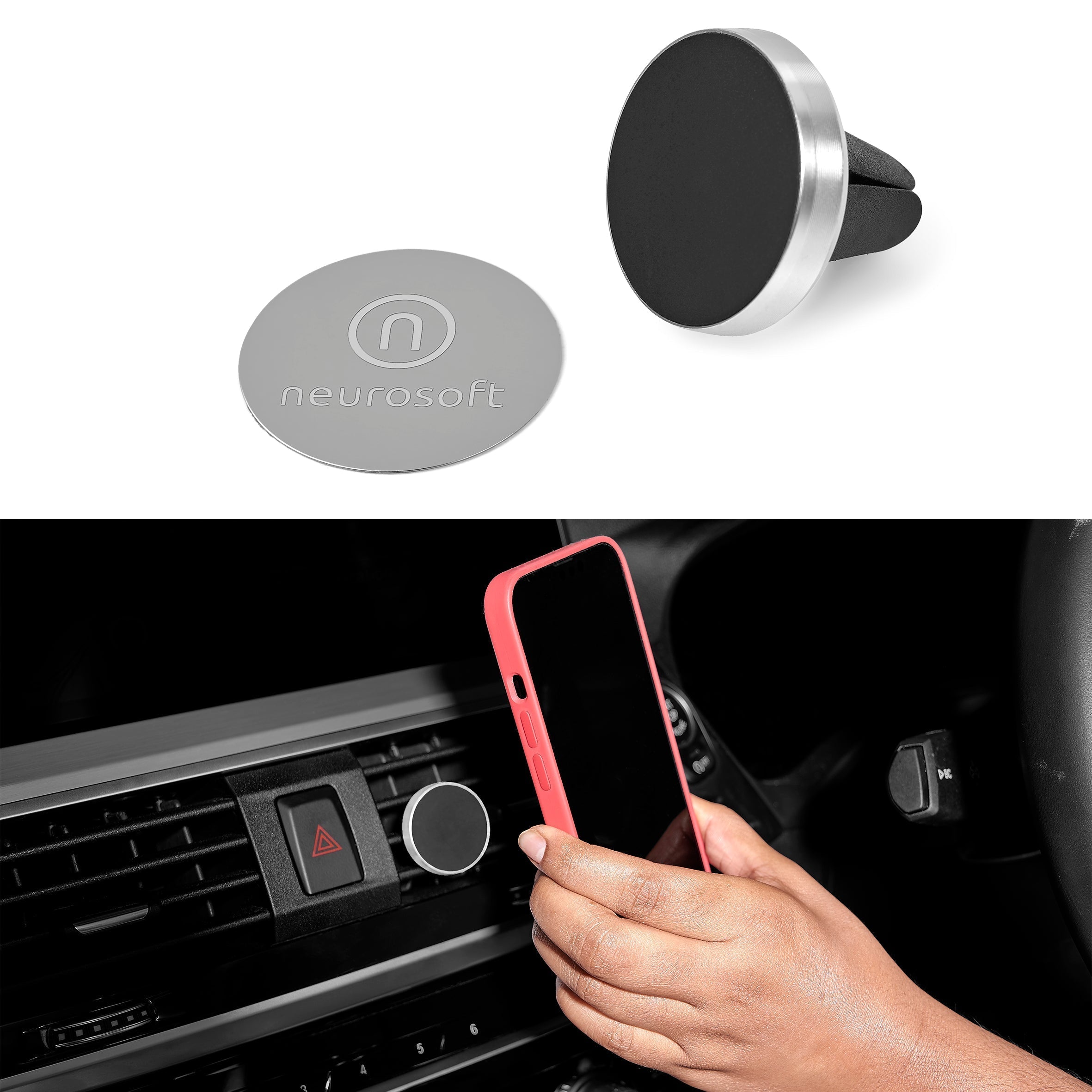 Obi Car Phone Mount-Silver-S