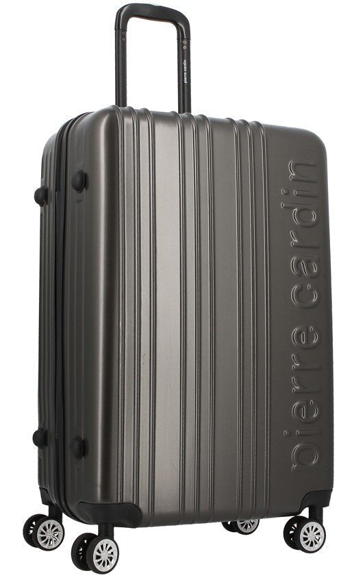 Pierre Cardin Paris Berlin Dark Grey Trolley Case | Medium-Suitcases