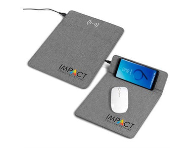 Redox Mouse Pad With Wireless Charger-Grey-GY