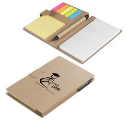 Retrospect Memo Pad & Sticky Flags-Natural-NT