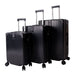 Ridge Set of 3 Spinner Trolley Cases | Black-Suitcases