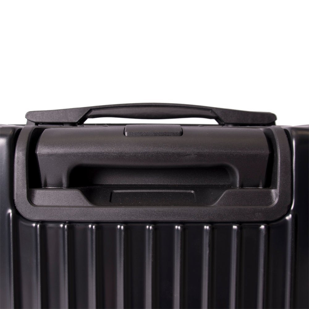 Ridge Set of 3 Spinner Trolley Cases | Black-Suitcases