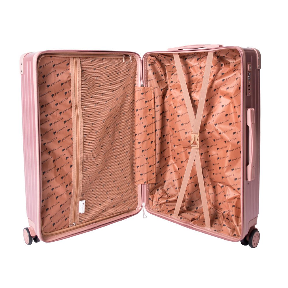 Ridge 56cm Cabin Spinner Trolley Case | Rose Gold-Suitcases