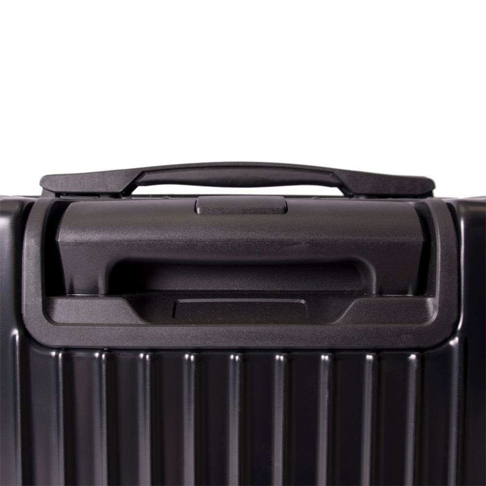 Ridge 64cm Medium Spinner Trolley Case | Black-Suitcases