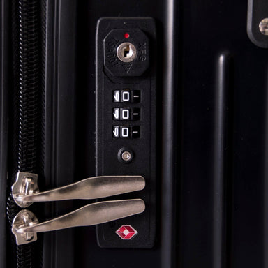 Ridge 64cm Medium Spinner Trolley Case | Black-Suitcases