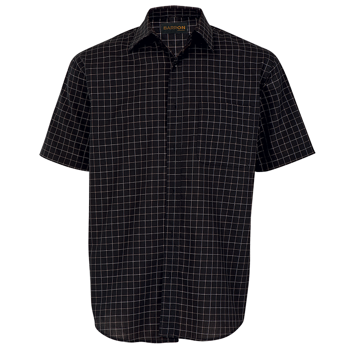 Saddle Stitch Lounge Short Sleeve Black/White / SML / Last Buy - Shirts-Corporate