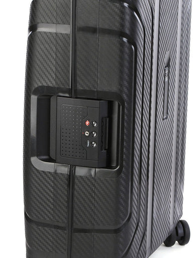 Safetech 740mm Multi-lock 4 Wheel Trolley with TSA Lock | Black-Suitcases