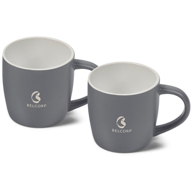 Serendipio Victoria Ceramic Mug Duo Set Grey / GY