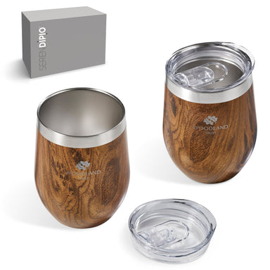 Serendipio Woodbury Cup Duo Set-Brown-BN