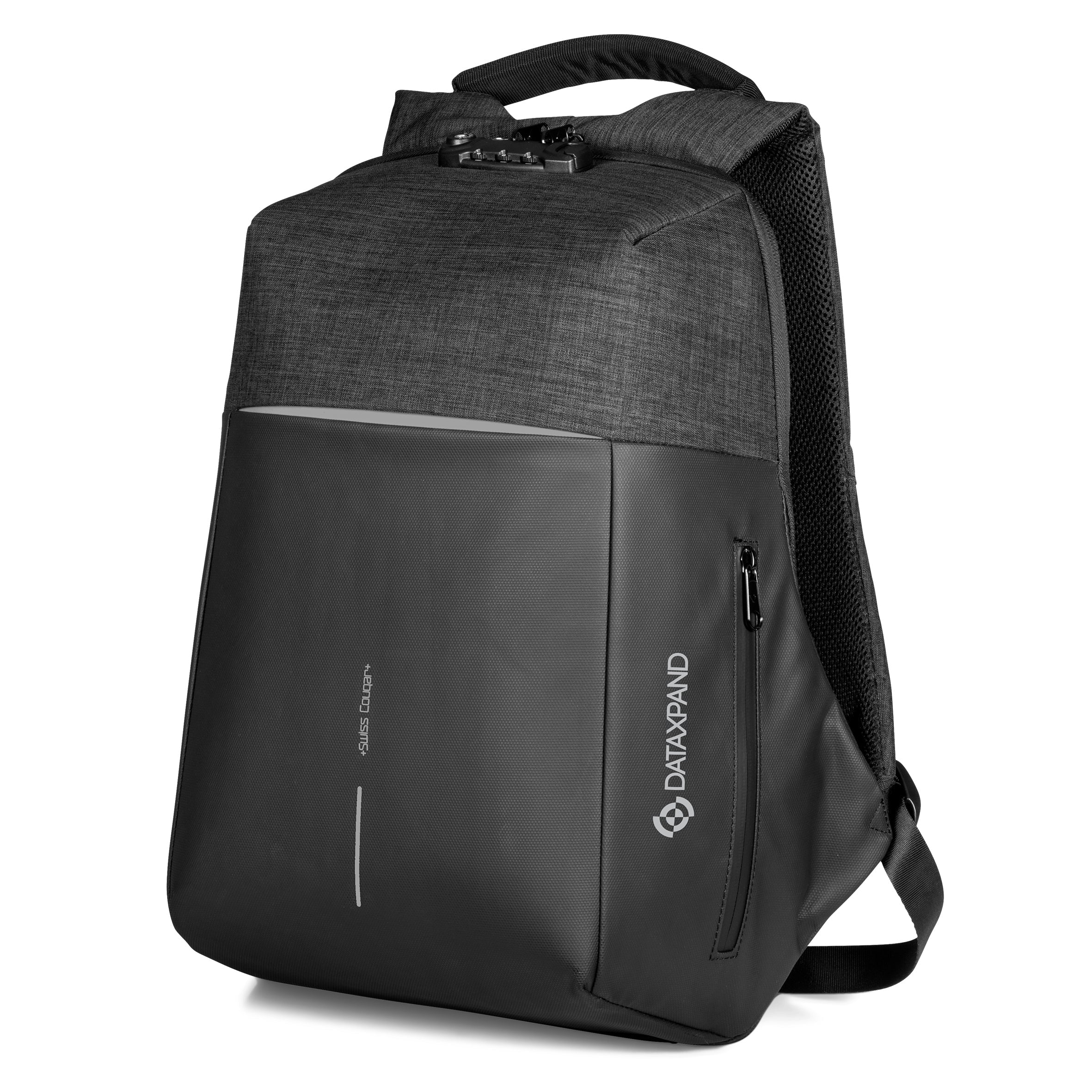 Swiss Cougar Smart Anti-Theft Tech Backpack-Backpacks-Black-BL