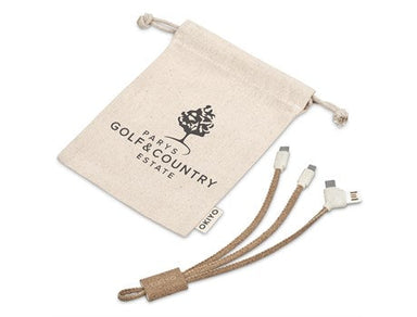 Soshin Cork 3-in-1 Charging Cable Natural / NT