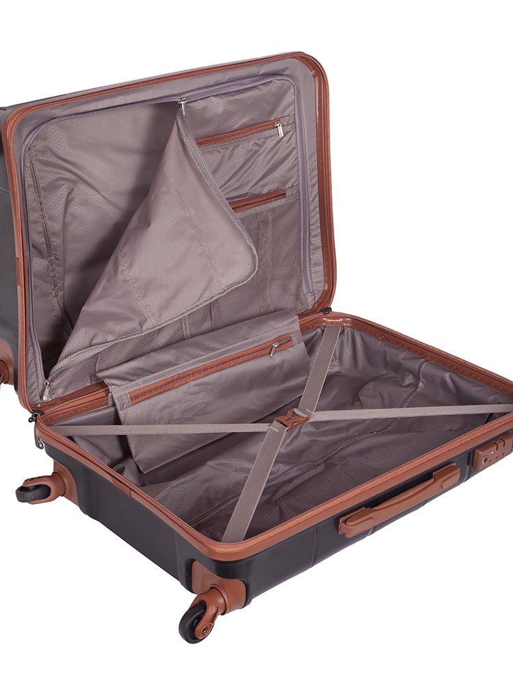 Spinn 650mm 4 Wheel Trolley Case | Black-Suitcases