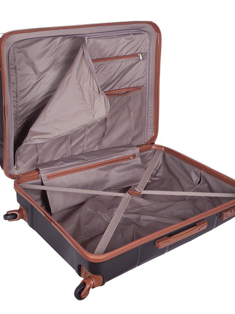 Spinn 740mm 4 Wheel Trolley Case | Black-Suitcases