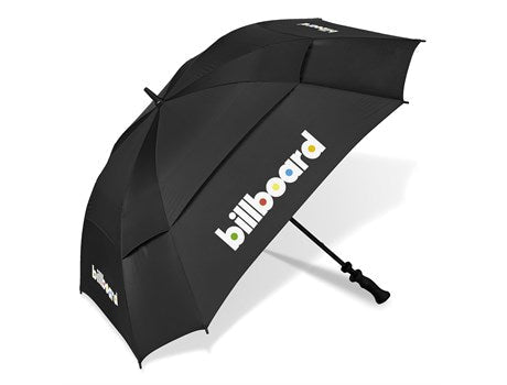 Gary Player Square Golf Umbrella-Black-BL